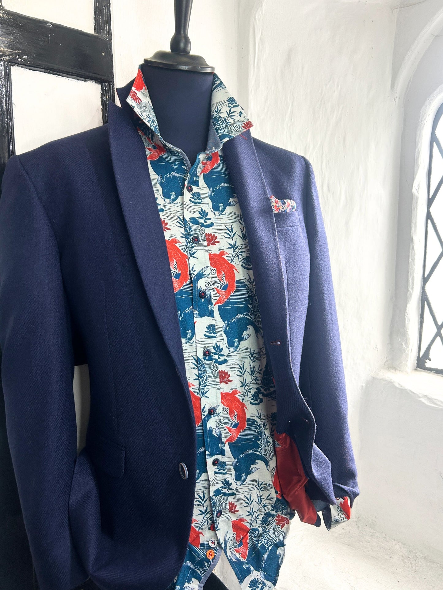 JACKY DARK BLUE WOOL SPORTS JACKET