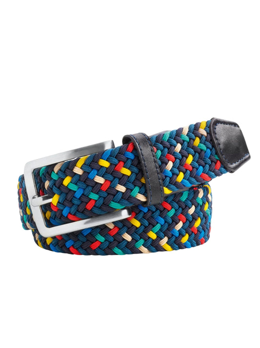 MULTICOLOUR BRAIDED SUPER STRETCH BELT