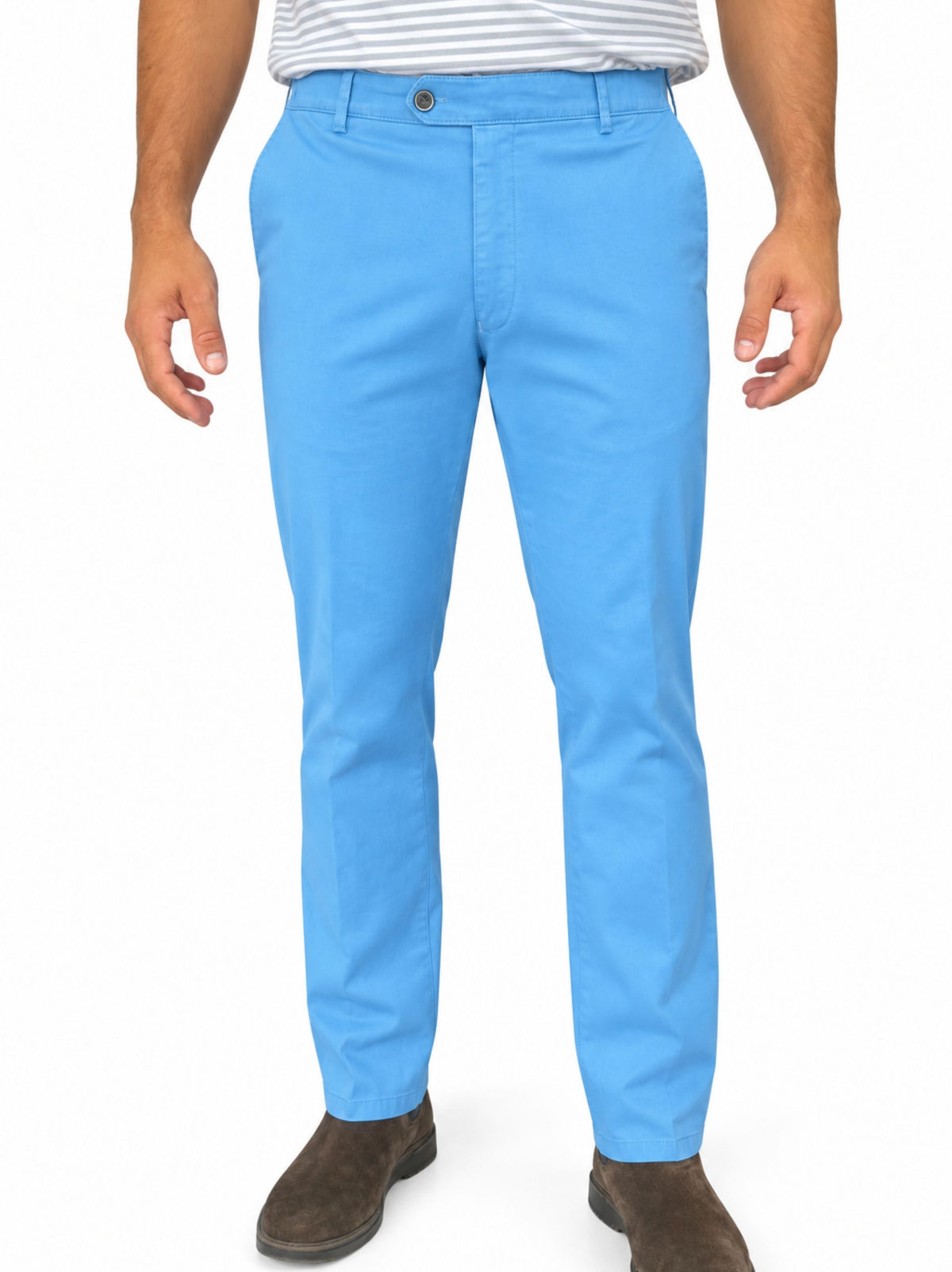 LIGHT BLUE OSLO ORGANIC COTTON CHINOS