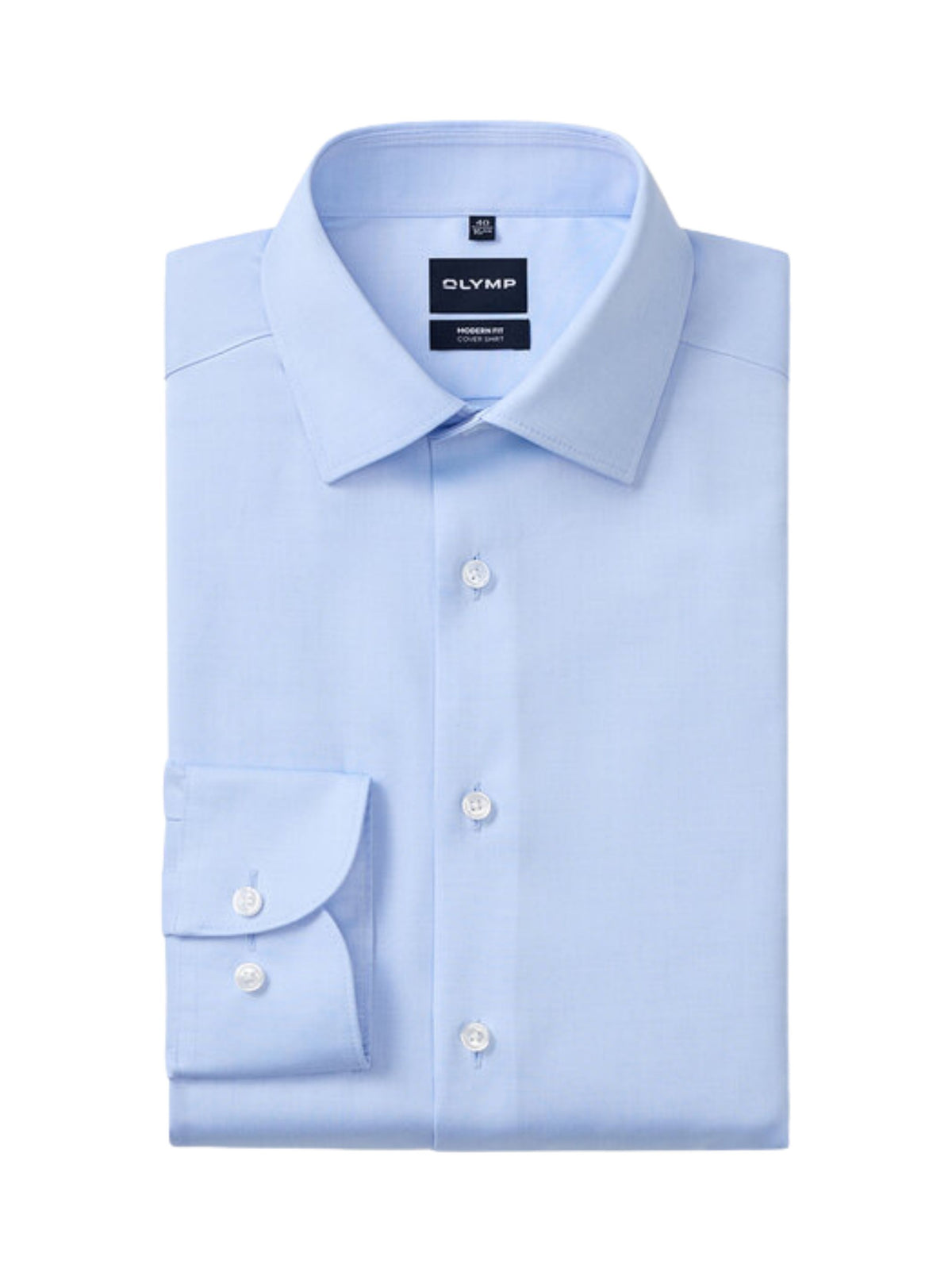 BLUE MODERN FIT COVER SHIRT