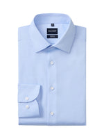 BLUE MODERN FIT COVER SHIRT