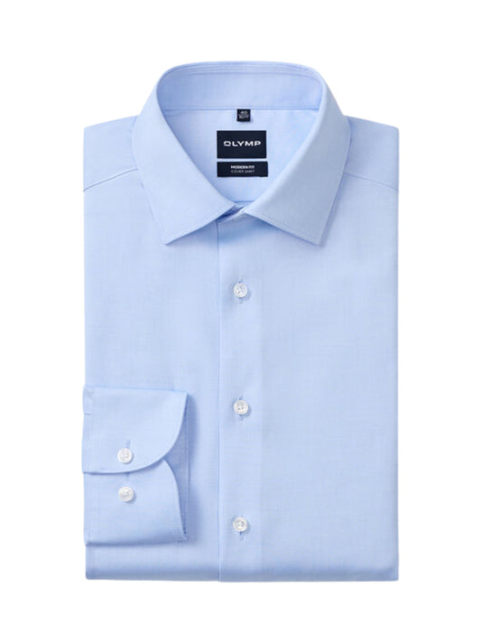 BLUE MODERN FIT COVER SHIRT