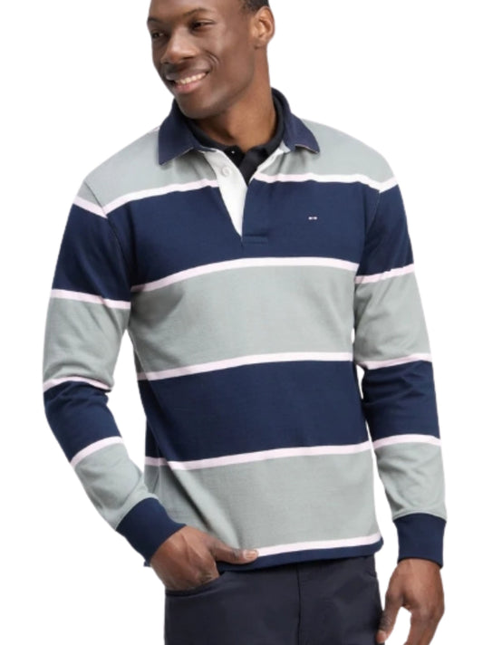 KHAKI STRIPED COTTON JERSEY