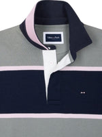 KHAKI STRIPED COTTON JERSEY