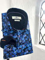 DAISY PRINT BLUE LONG SLEEVE SHIRT