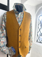 ROSS MUSTARD WOOL WAISTCOAT