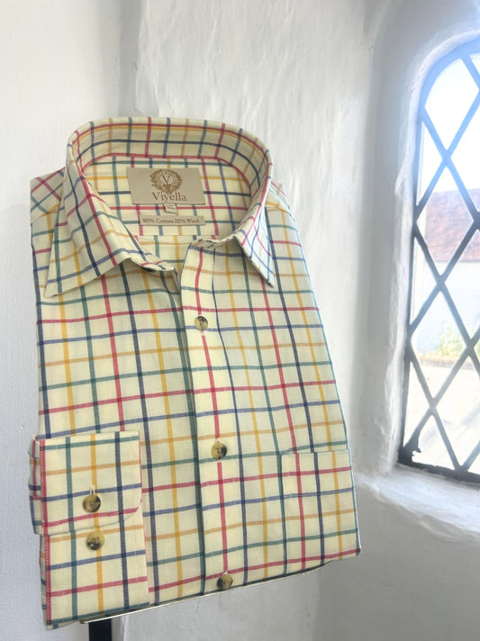 MULTI LARGE TATTERSALL LONG SLEEVE SHIRT