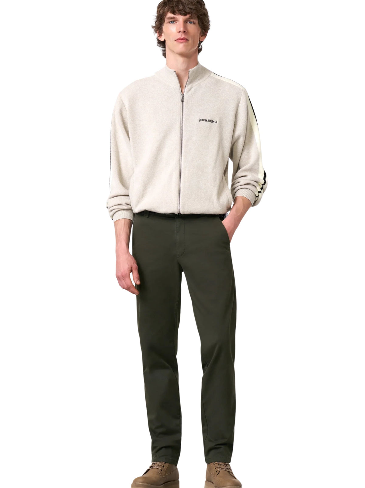 ROMA DARK GREEN THERMAL CHINOS