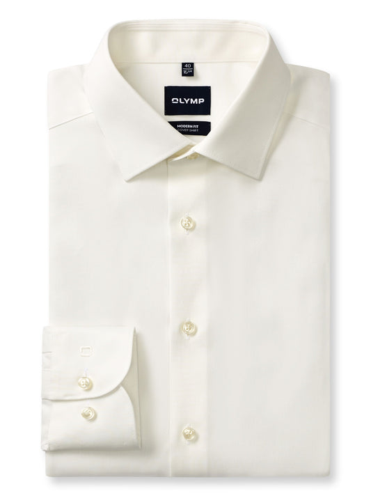 ECRU MODERN FIT COVER SHIRT