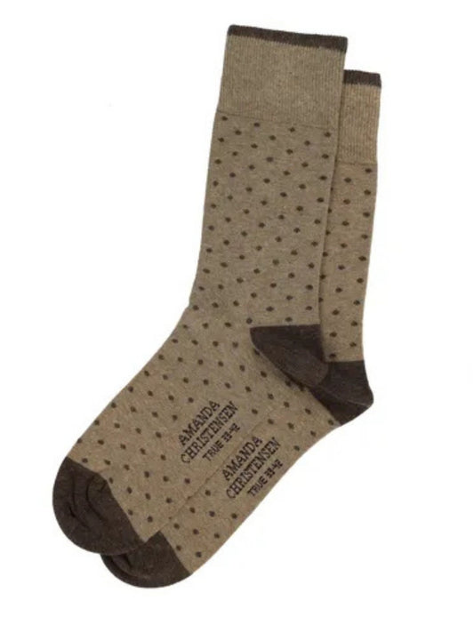 TRUE DOT SOCK BEIGE MELANGE