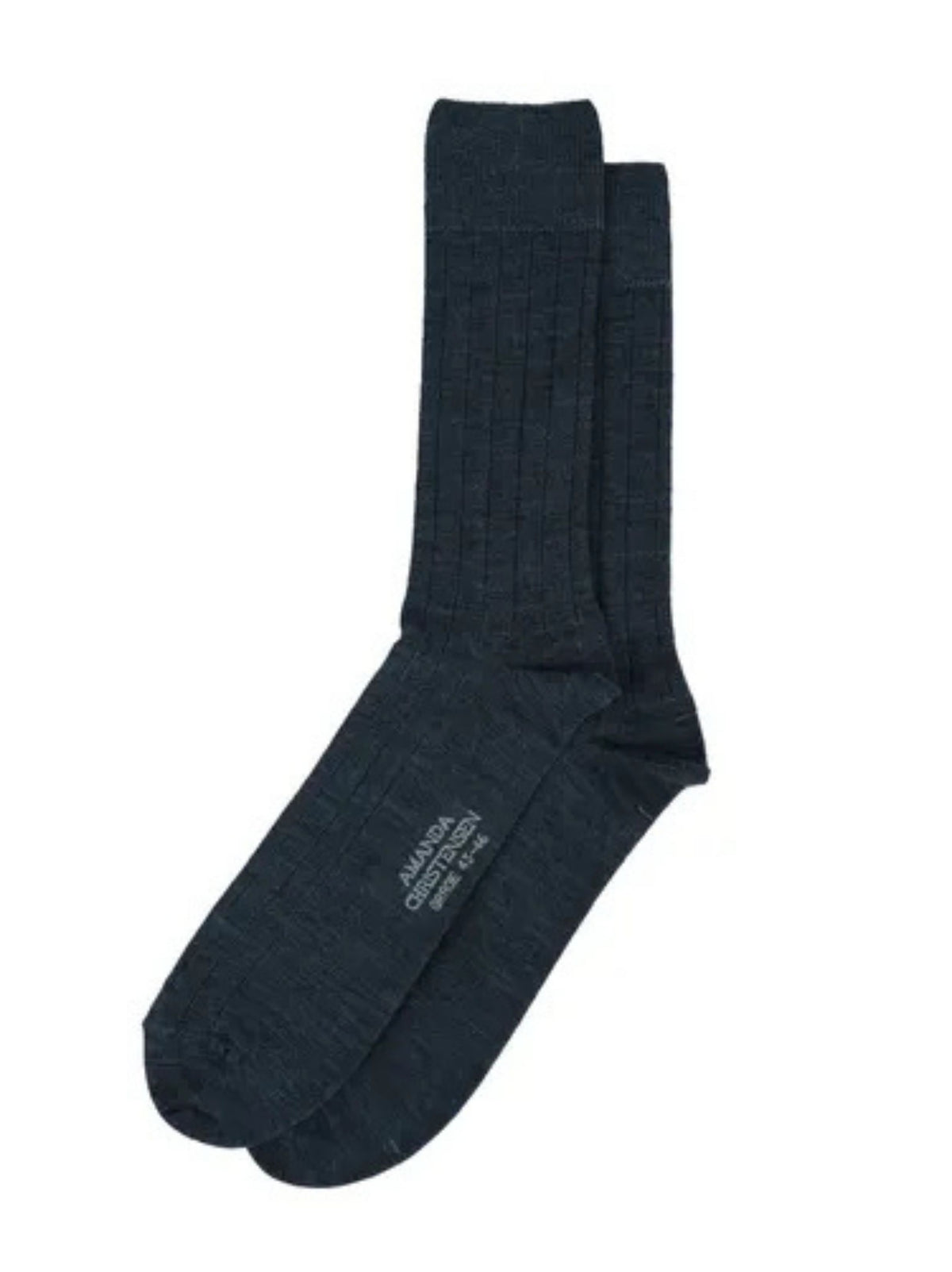 GRADE WIDE RIB SOCK DARK BLUE MELANGE