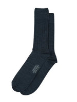 GRADE WIDE RIB SOCK DARK BLUE MELANGE