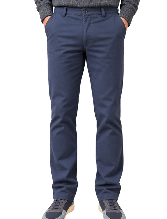 LEEDS TRAVELLER BLUE COTTON TROUSERS