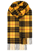 BOWHILL MACLEOD DRESS MODERN TARTAN LAMBSWOOL SCARF