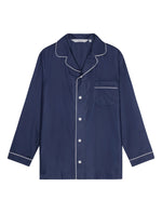 BERN NAVY WITH WHITE PIPING PYJAMAS