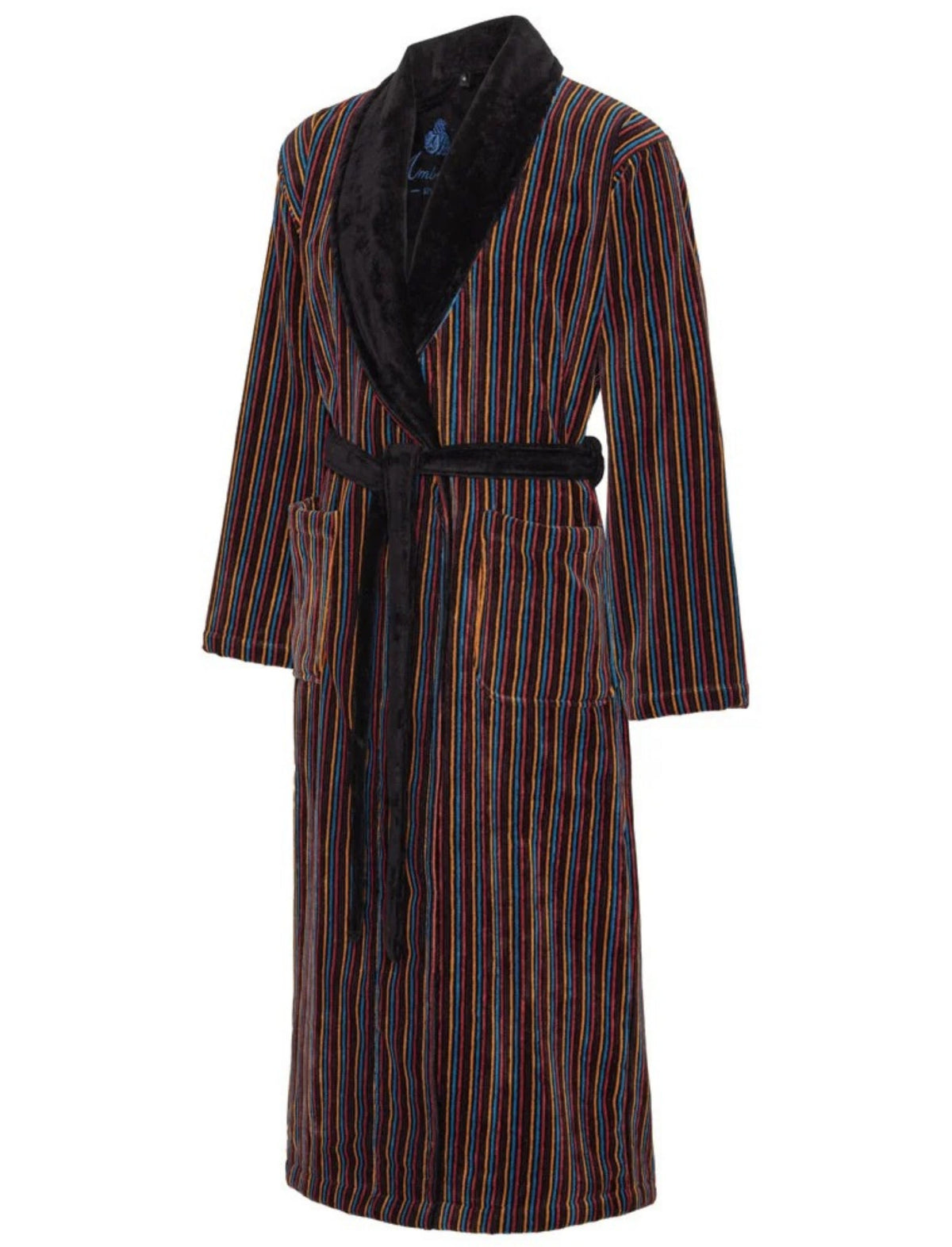 SKAGERAK MULTI STRIPE ORANGE DRESSING GOWN