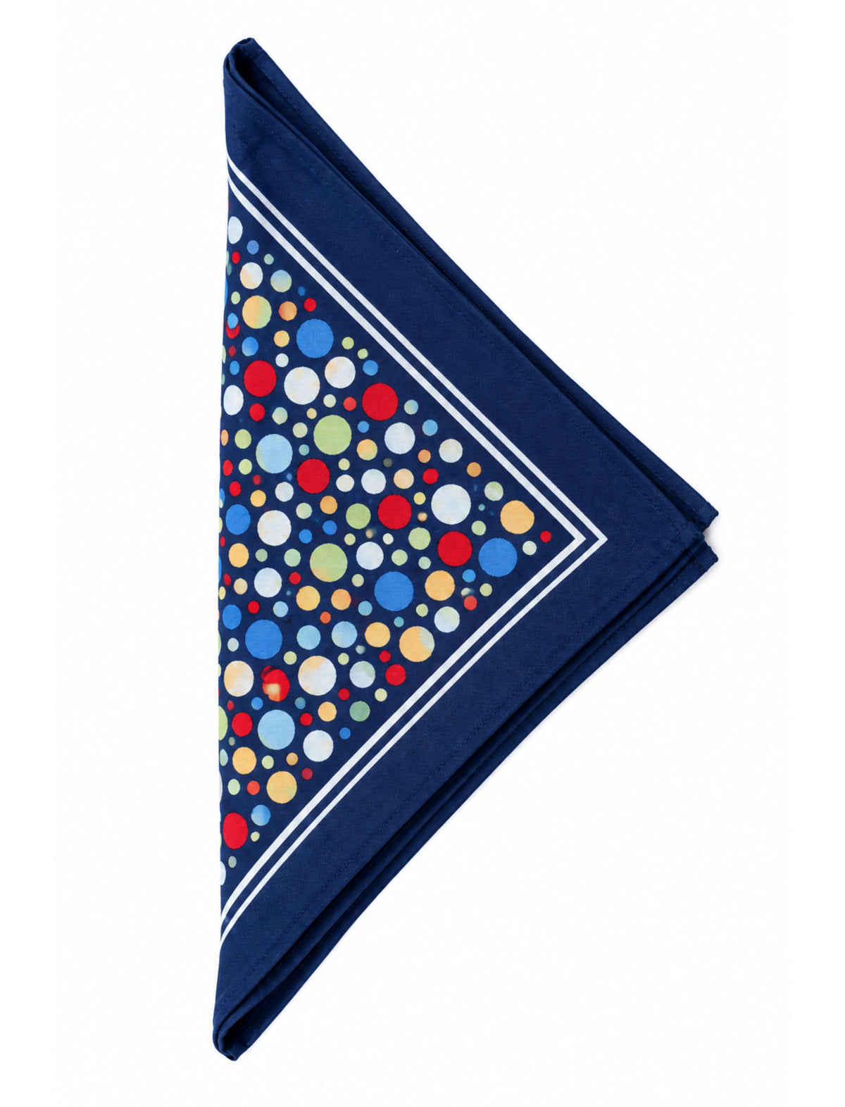 NAVY BUBBLES BANDANA