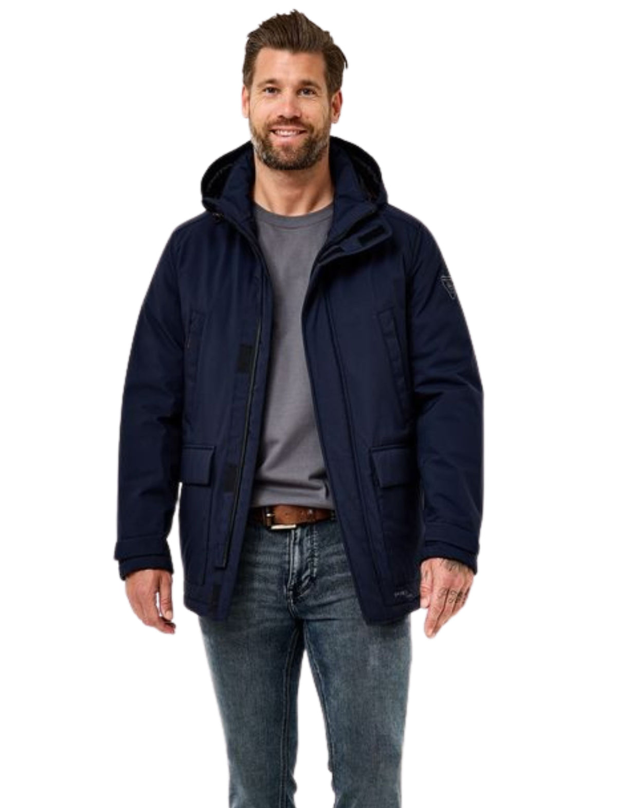 LEWIS NAVY WATERPROOF JACKET