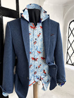 JACKY SLATE BLUE PLAIN WOOL SPORTS JACKET