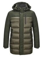 TIMOTHY DARK GREEN HOODED PUFFA STYLE JACKET