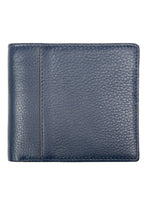 NAVY/COGNAC BI-FOLD WALLET