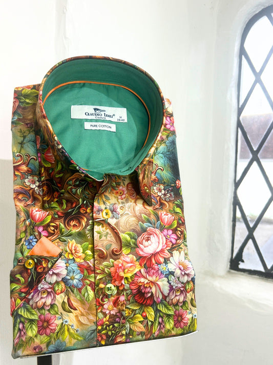 FANTASY FLOWERS SHORT SLEEVE SHIRT