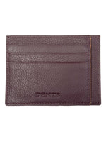 BORDEAUX/LIGHT TAN CARD HOLDER