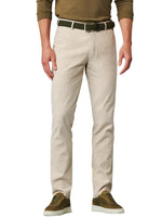 BEIGE ROMA LINEN MIX TROUSERS