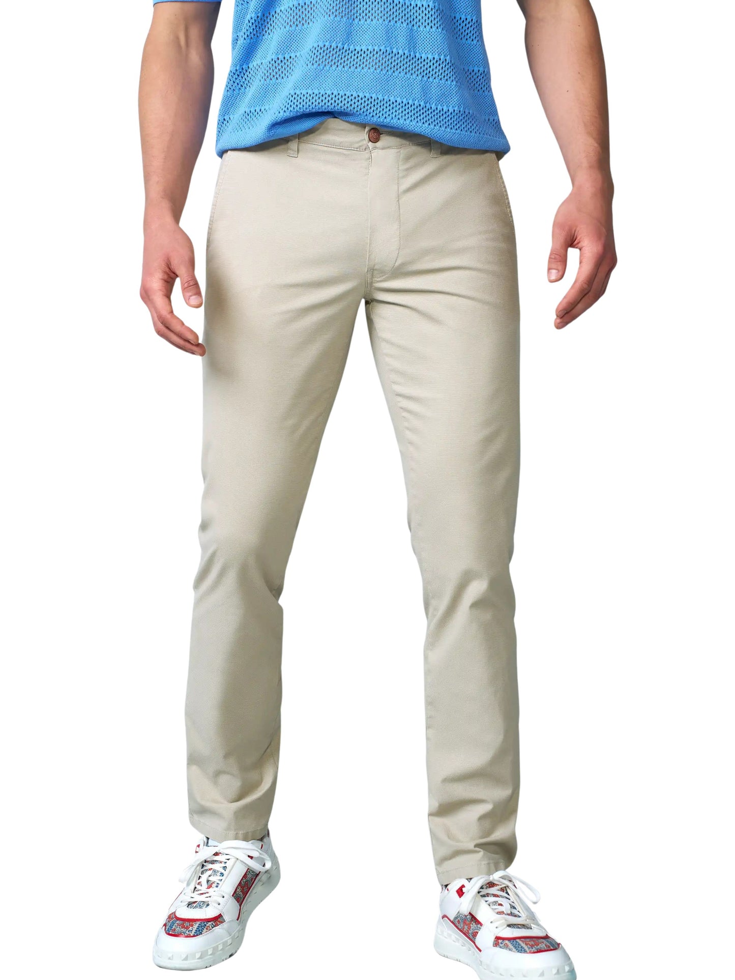 BEIGE MOVE M5 ORGANIC COTTON TROUSERS