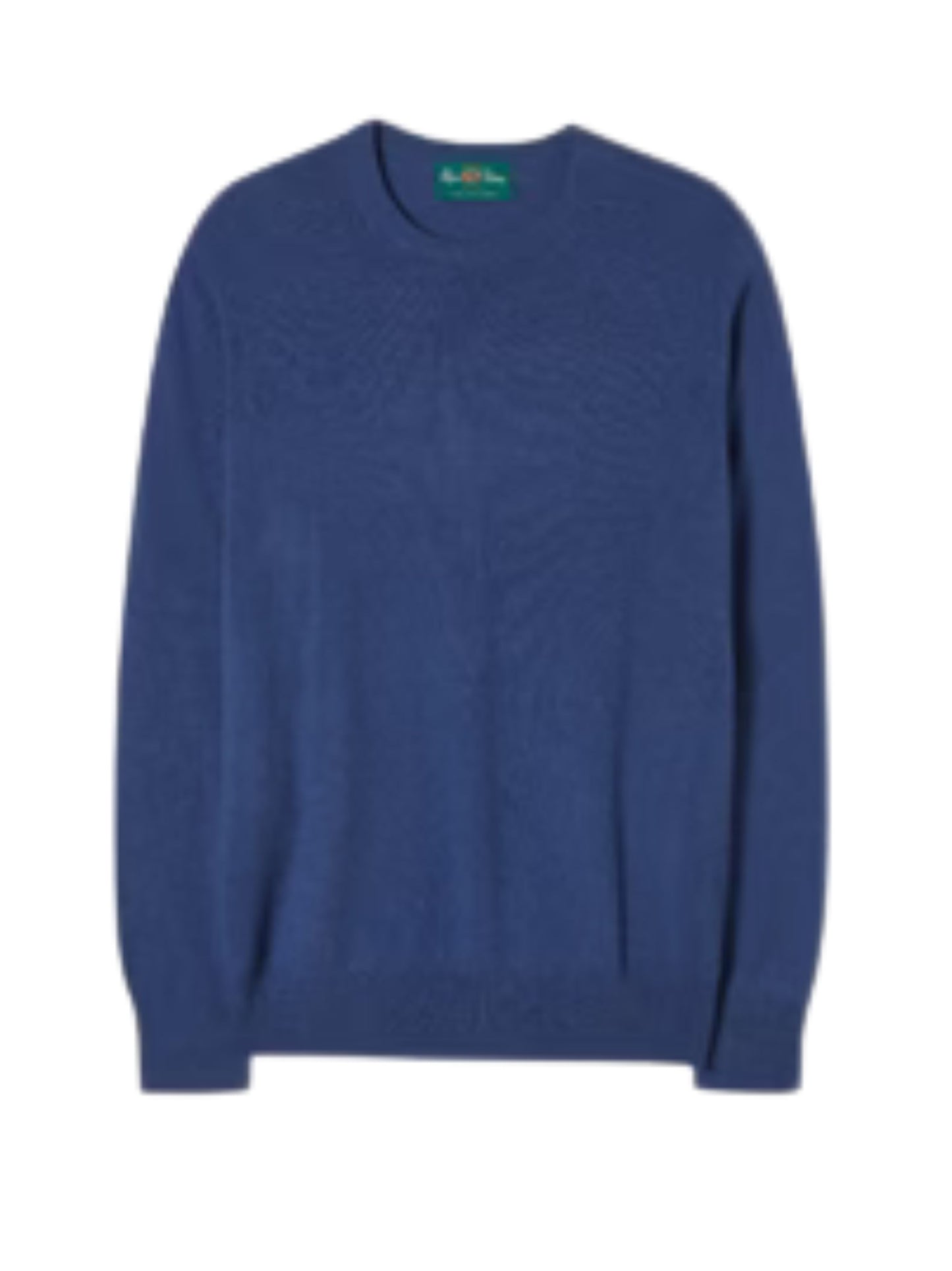 MELFORT DENIM PURE CASHMERE CREW NECK JUMPER