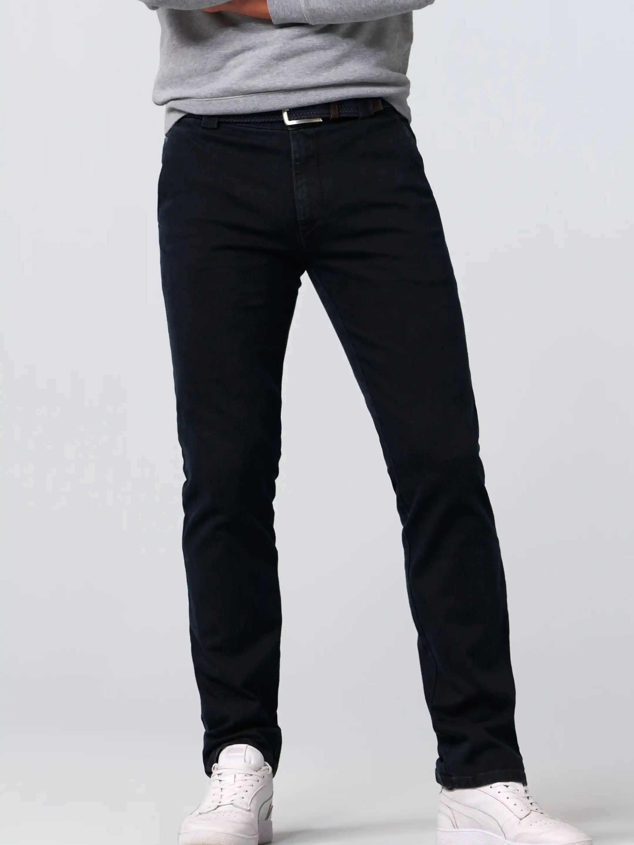 ROMA 629/19 BLUE-BLACK TROUSERS – Hansfords Menswear