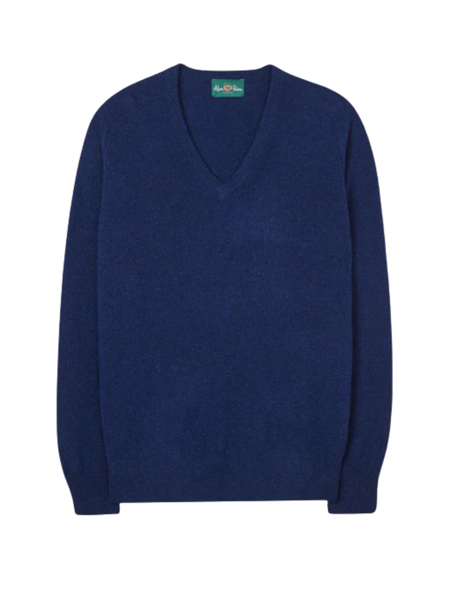 HAMPSHIRE CLASSIC INDIGO V NECK JUMPER