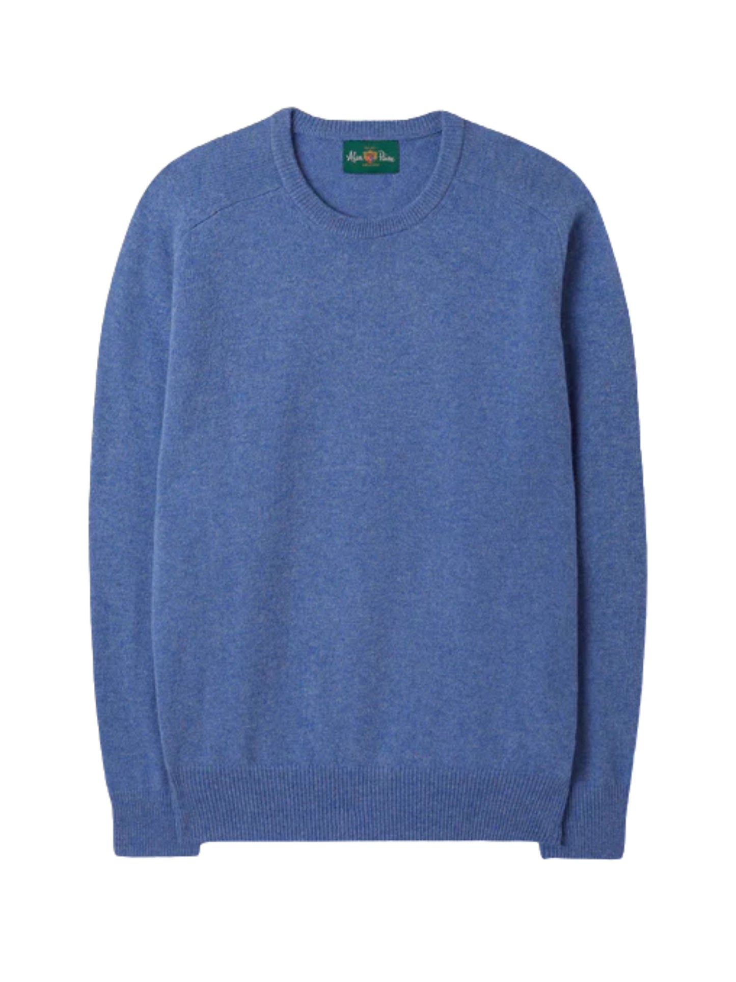 DORSET CLASSIC BLUE VELVET CREW NECK WOOL JUMPER