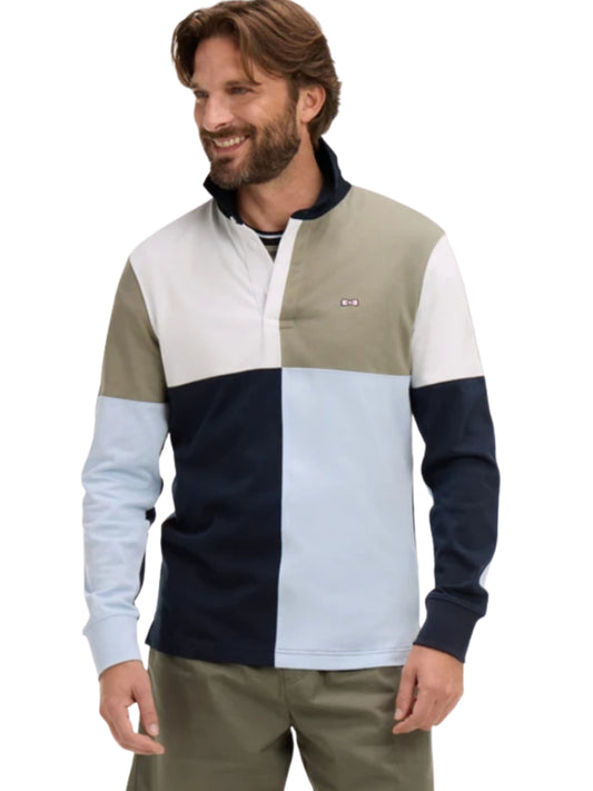 SKY COTTON TWILL LONG SLEEVE JUMPER