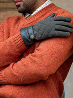 DARK GREEN DENTS GLOVES