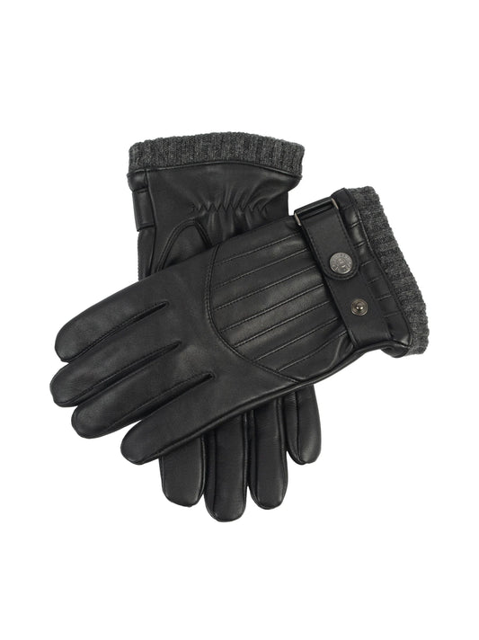 BLACK AND GREY DENTS GLOVES