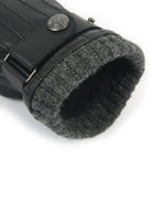 BLACK AND GREY DENTS GLOVES