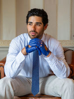 ROYAL/BLACK UNLINED DRIVING GLOVES