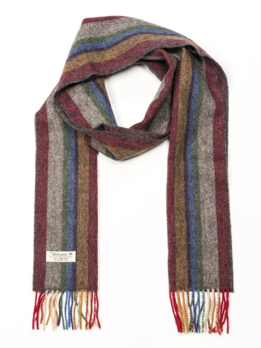 RANDOM STRIPES LAMBSWOOL SCARF