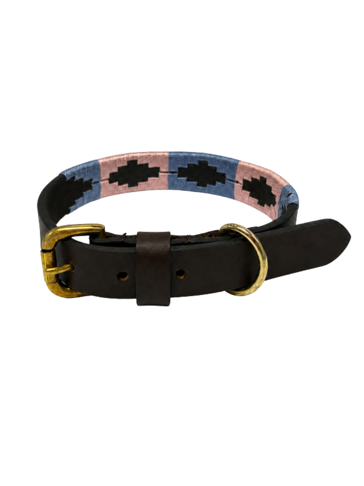 POLO DOG COLLAR IN BABY BLUE AND PINK