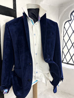 JOELTON INDIGO VELOUR EVENING JACKET