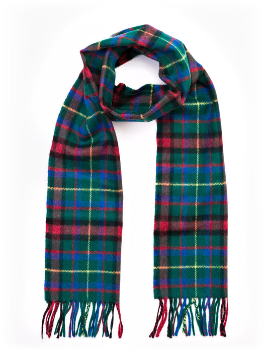MULTICOLOURED CHECK LAMBSWOOL SCARF