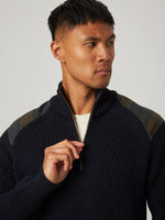 BEXLEY NAVY QUARTER ZIP JUMPER