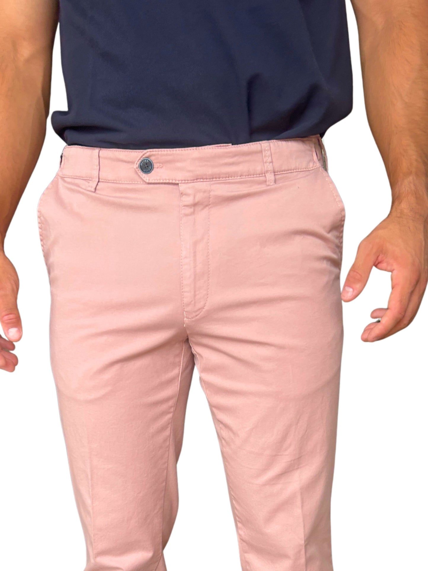 LIGHT PINK OSLO ORGANIC COTTON CHINOS