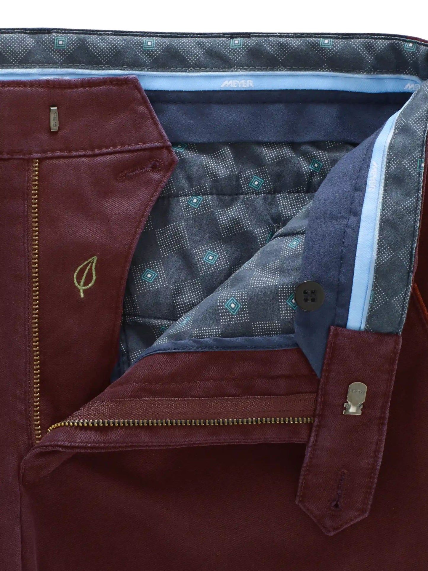 NEW YORK DARK RED COTTON CHINOS