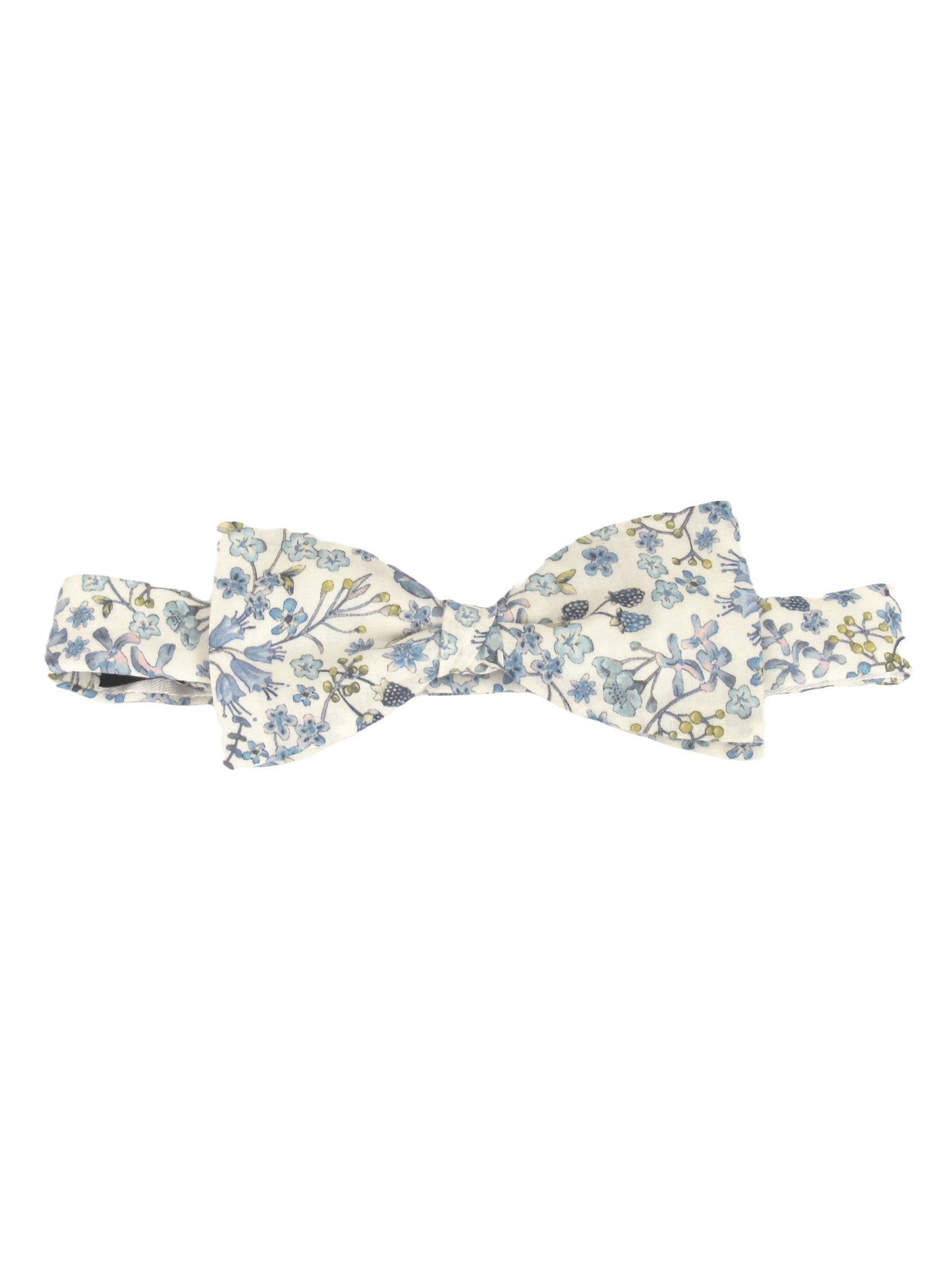 DONNA LEIGH BLUE READY TIED BOW TIE MADE WITH LIBERTY FABRIC