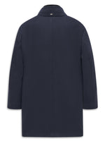 BUGATTI NAVY COAT WITH FAUX FUR DETACHABLE COLLAR