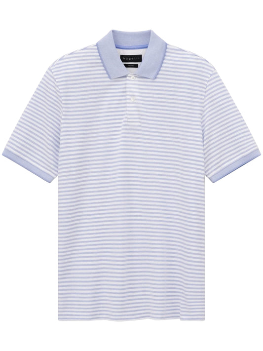 LIGHT BLUE AND WHITE STRIPE POLO