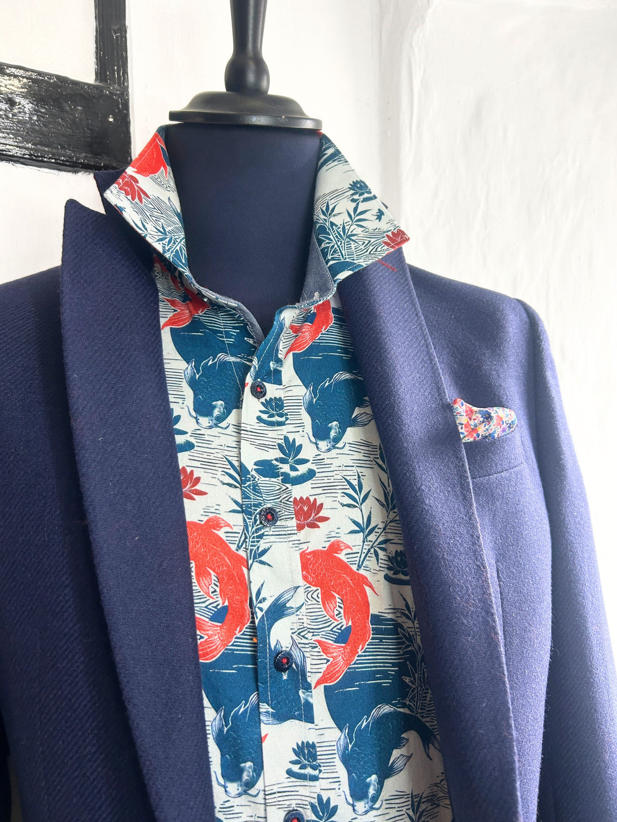 JACKY DARK BLUE WOOL SPORTS JACKET