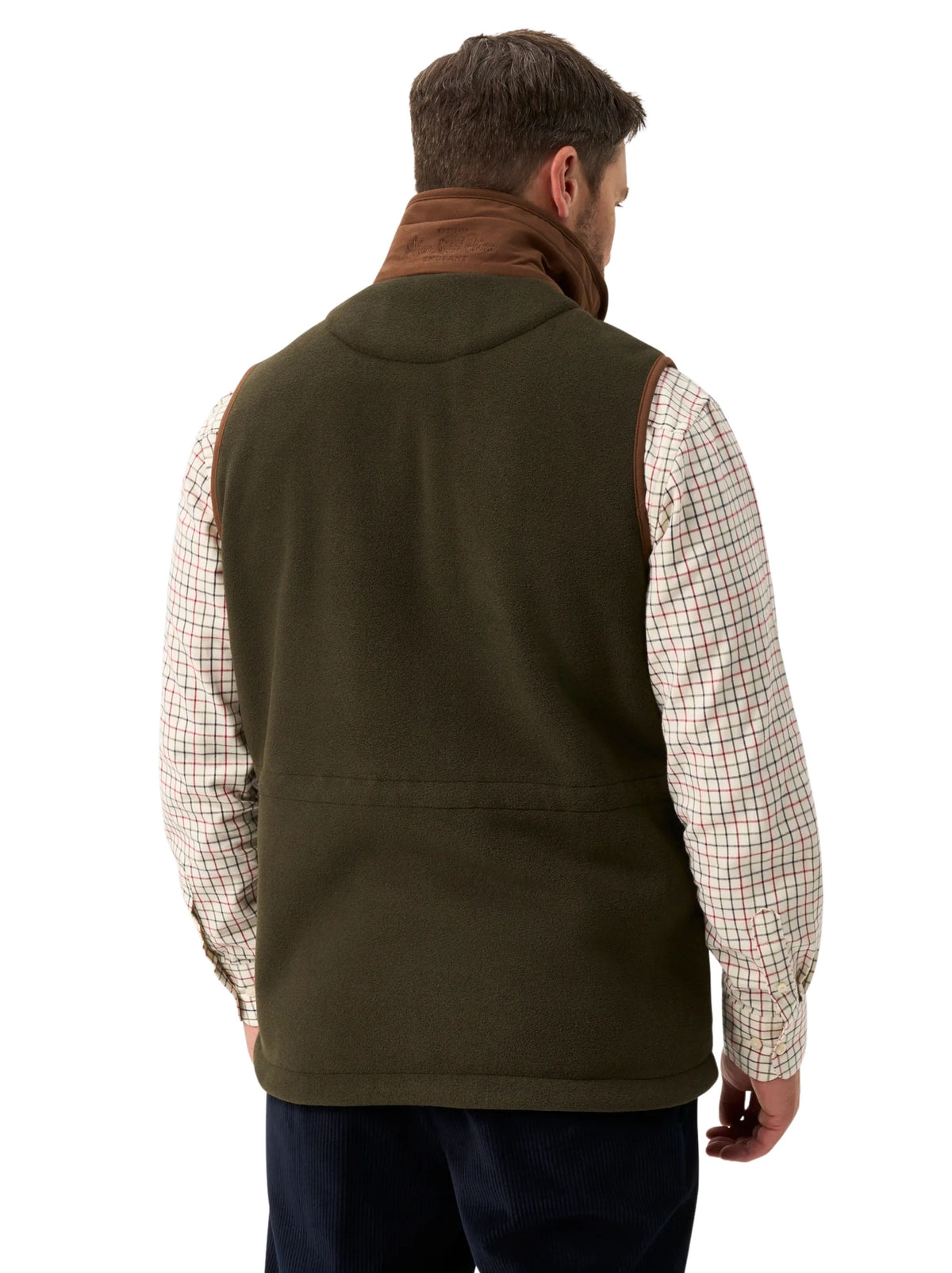 AYLSHAM MID GREEN FLEECE GILET